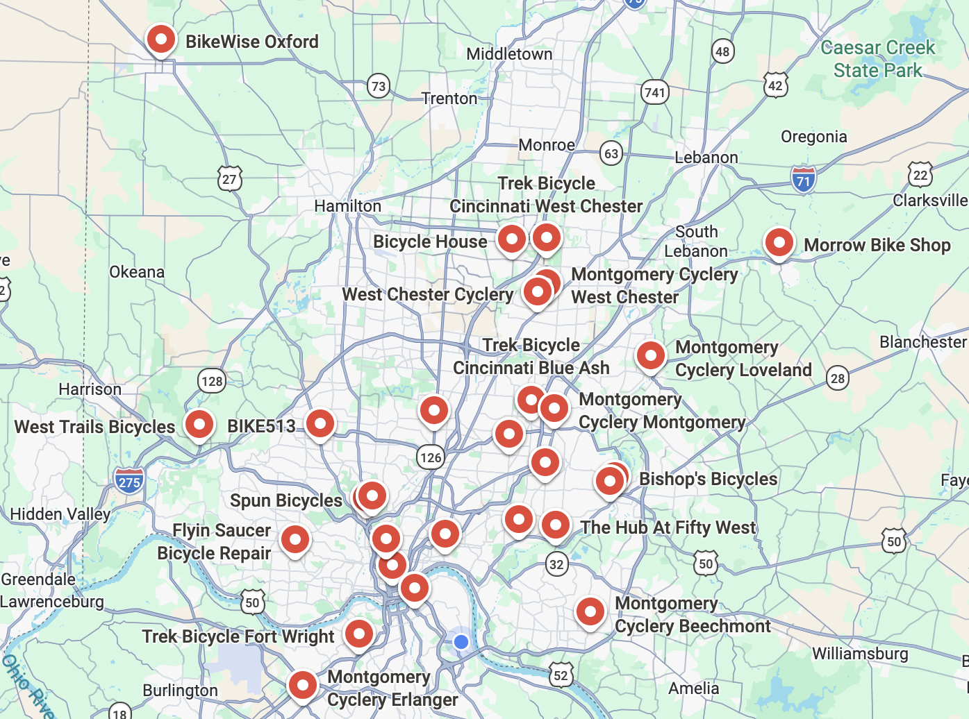 Trail Shops in Greater Cincinnati and Northern Kentucky