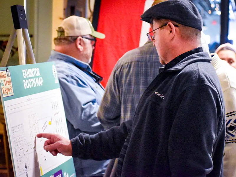 CORA Bike & Trail Expo 2026 Booth Map Example