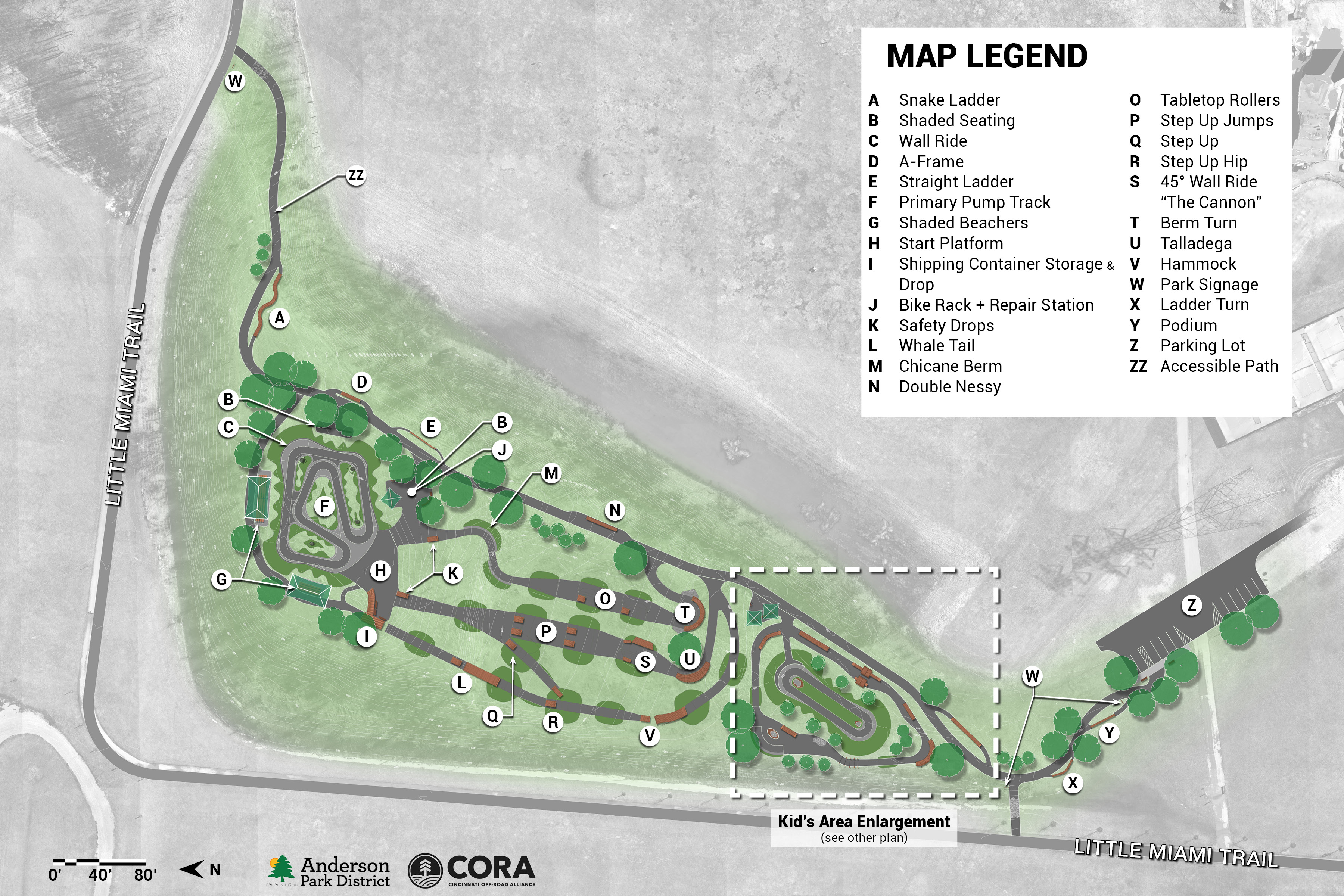 Clear Creek Bike Park Plan 1-20 Labeled